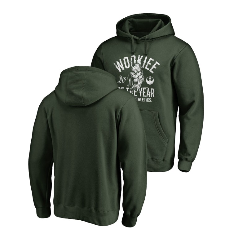 Oakland Athletics Green Star Wars Wookiee Of The Year Hoodie Oakland Athletics Green Star Wars Wookiee Of The Year Hoodie