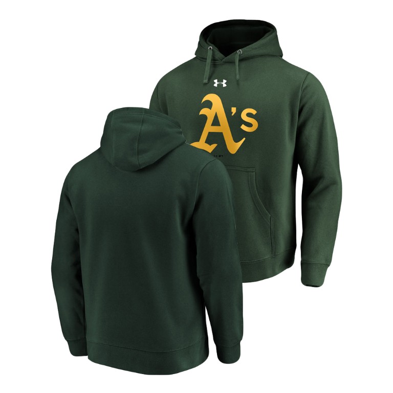 Oakland Athletics Commitment Performance Green Team Mark Hoodie Oakland Athletics Commitment Performance Green Team Mark Hoodie