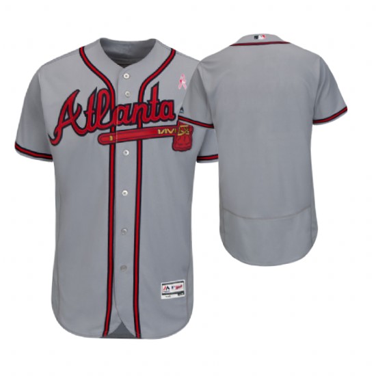 Atlanta Braves Gray Jersey 2018 Mother's Day Atlanta Braves Gray Jersey 2018 Mother's Day