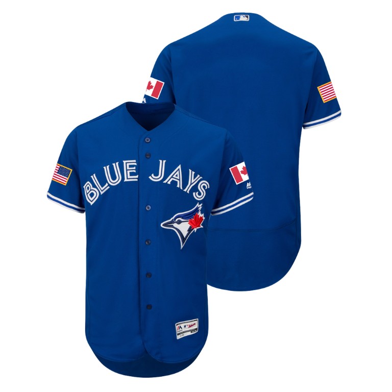 Toronto Blue Jays Royal 2018 Stars & Stripes Flex Base Jersey Toronto Blue Jays Royal 2018 Stars & Stripes Flex Base Jersey