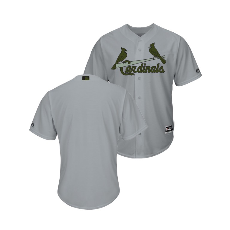 St. Louis Cardinals Gray Cool Base Jersey 2018 Memorial Day St. Louis Cardinals Gray Cool Base Jersey 2018 Memorial Day