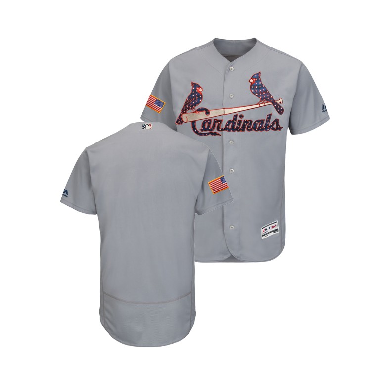 St. Louis Cardinals Gray 2018 Stars & Stripes Flex Base Jersey St. Louis Cardinals Gray 2018 Stars & Stripes Flex Base Jersey