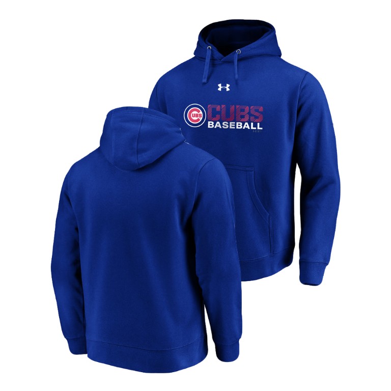 Chicago Cubs Under Armour Royal Commitment Stack Hoodie Chicago Cubs Under Armour Royal Commitment Stack Hoodie