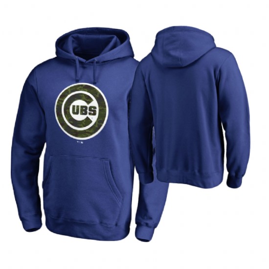Chicago Cubs Big & Tall Royal Memorial Wordmark Hoodie Chicago Cubs Big & Tall Royal Memorial Wordmark Hoodie