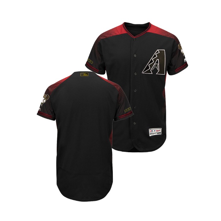 Arizona Diamondbacks Black Flex Base Jersey 2018 Memorial Day