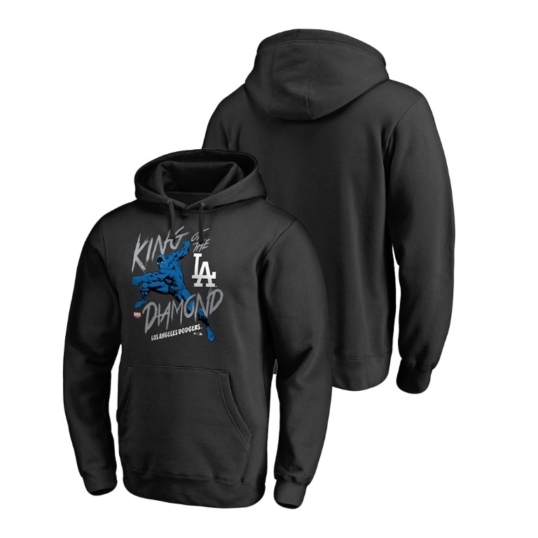 Los Angeles Dodgers Marvel Black Panther Black King of the Diamond Hoodie
