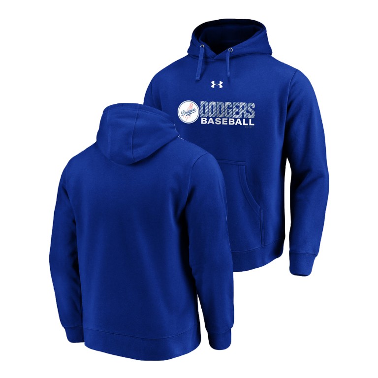 Los Angeles Dodgers Under Armour Royal Commitment Stack Hoodie