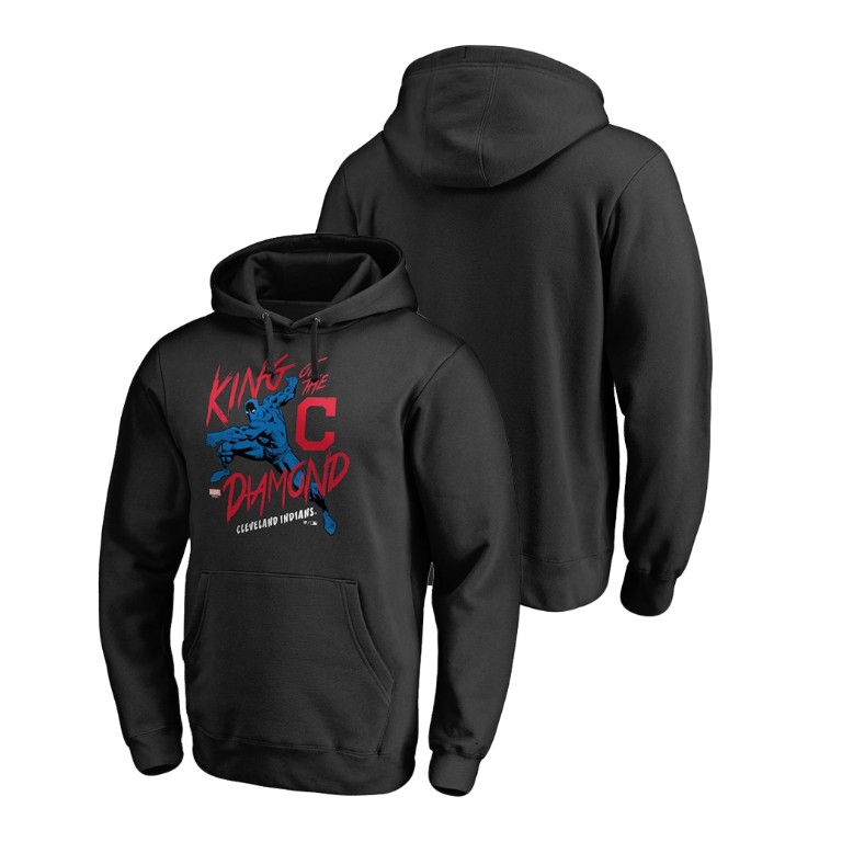 Cleveland Indians Marvel Black Panther Black King of the Diamond Hoodie Cleveland Indians Marvel Black Panther Black King of the Diamond Hoodie