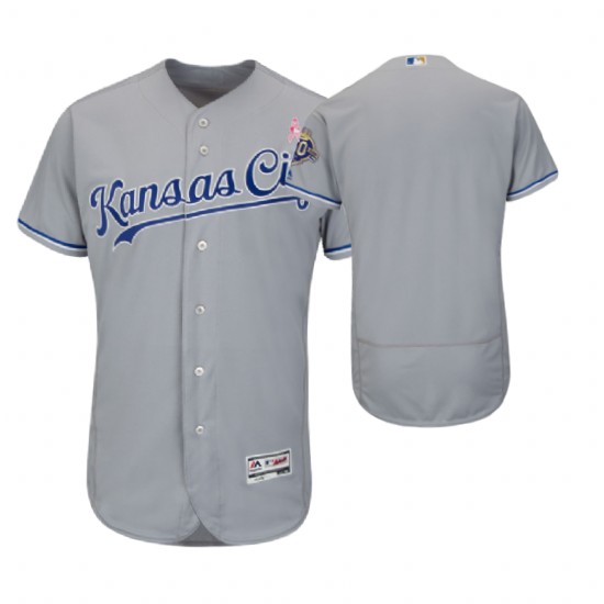 Kansas City Royals Gray Jersey 2018 Mother's Day Kansas City Royals Gray Jersey 2018 Mother's Day
