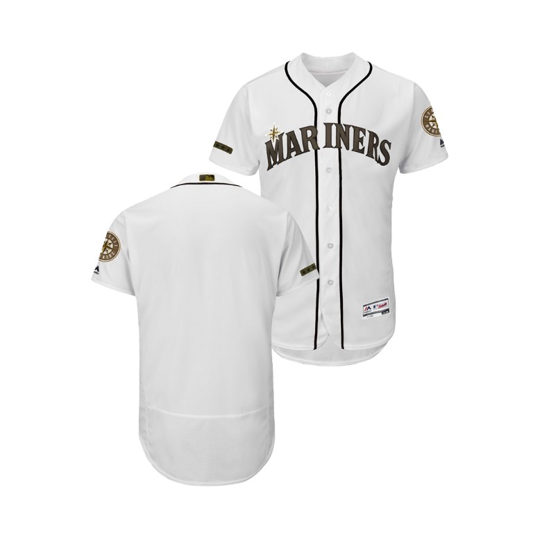 Seattle Mariners White Flex Base Jersey 2018 Memorial Day Seattle Mariners White Flex Base Jersey 2018 Memorial Day