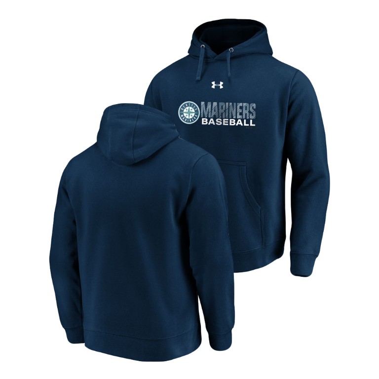 Seattle Mariners Under Armour Navy Commitment Stack Hoodie
