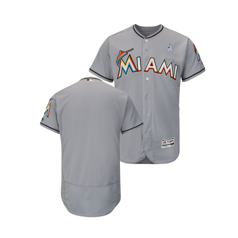 Miami Marlins Gray Jersey 2018 Father's Day Miami Marlins Gray Jersey 2018 Father's Day
