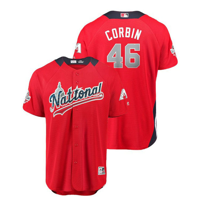 National League #46 Patrick Corbin Home 2018 MLB All-Star Red Run Derby Jersey National League #46 Patrick Corbin Home 2018 MLB All-Star Red Run Derby Jersey