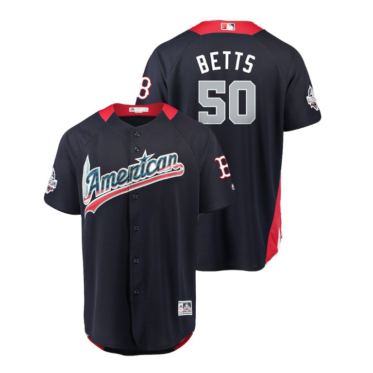 American League #50 Mookie Betts 2018 MLB All-Star Navy Home Run Derby Jersey American League #50 Mookie Betts 2018 MLB All-Star Navy Home Run Derby Jersey