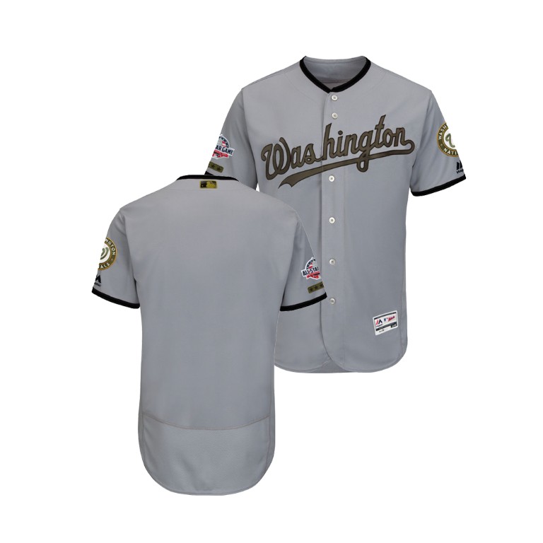 Washington Nationals Gray Flex Base Jersey 2018 Memorial Day Washington Nationals Gray Flex Base Jersey 2018 Memorial Day