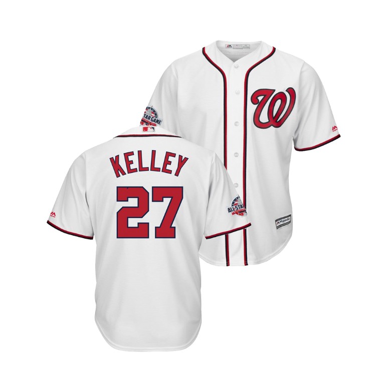 Washington Nationals White #27 Shawn Kelley Cool Base Jersey 2018 All-Star Game Washington Nationals White #27 Shawn Kelley Cool Base Jersey 2018 All-Star Game