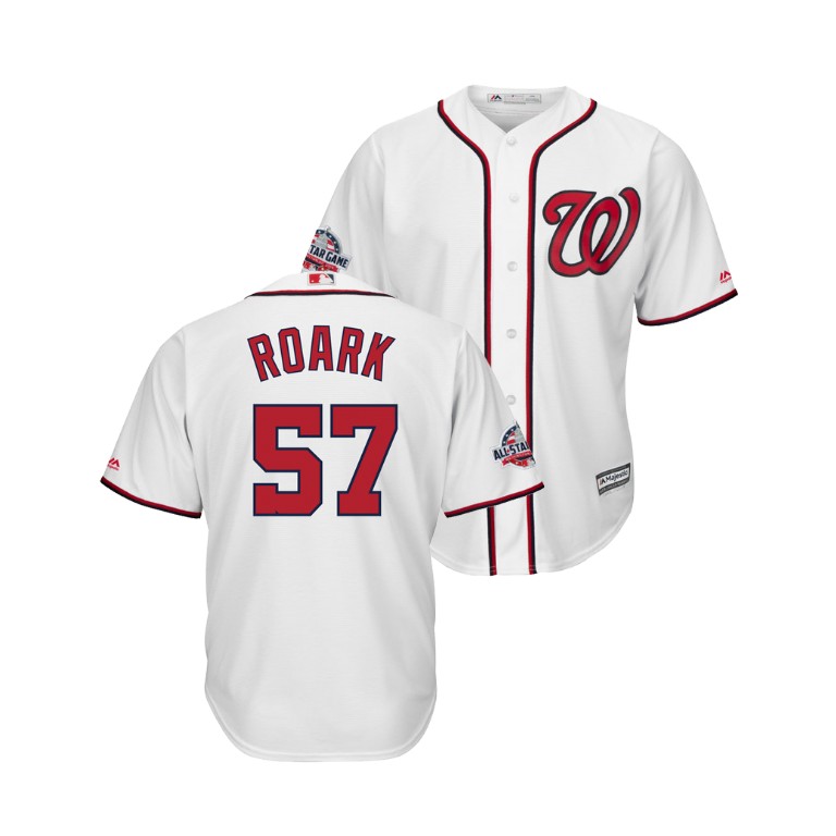Washington Nationals White #57 Tanner Roark Cool Base Jersey 2018 All-Star Game Washington Nationals White #57 Tanner Roark Cool Base Jersey 2018 All-Star Game