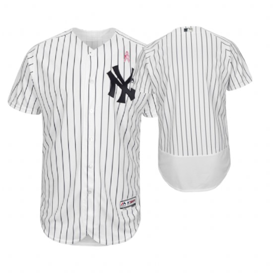 New York Yankees White Jersey 2018 Mother's Day