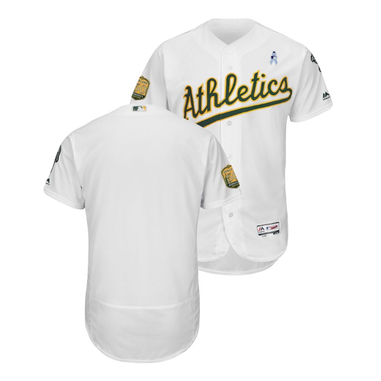 Oakland Athletics White Jersey 2018 Father's Day