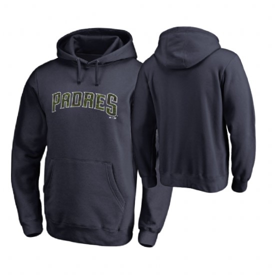 San Diego Padres Big & Tall Navy Memorial Wordmark Hoodie San Diego Padres Big & Tall Navy Memorial Wordmark Hoodie
