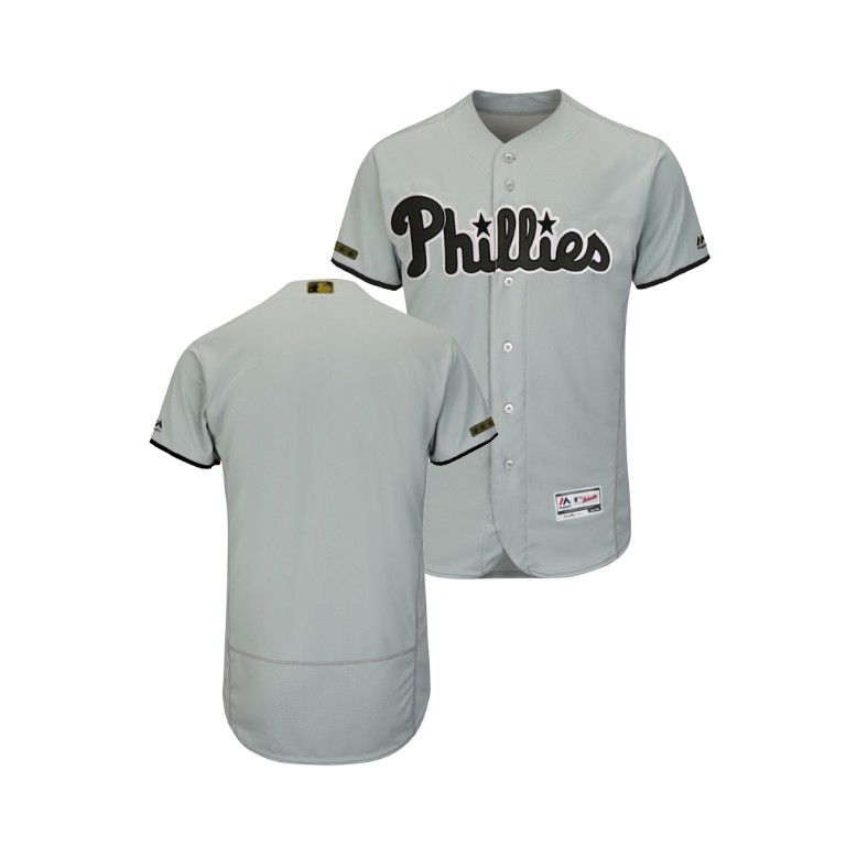 Philadelphia Phillies Gray Flex Base Jersey 2018 Memorial Day Philadelphia Phillies Gray Flex Base Jersey 2018 Memorial Day