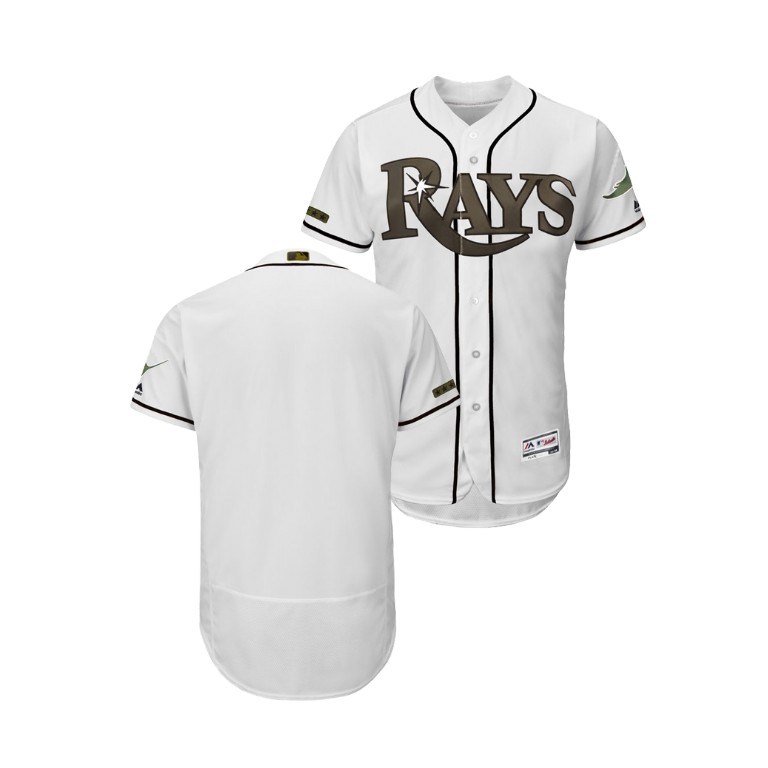 Tampa Bay Rays White Flex Base Jersey 2018 Memorial Day Tampa Bay Rays White Flex Base Jersey 2018 Memorial Day