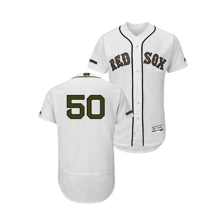 Boston Red Sox White #50 Mookie Betts Flex Base Jersey 2018 Memorial Day Boston Red Sox White #50 Mookie Betts Flex Base Jersey 2018 Memorial Day