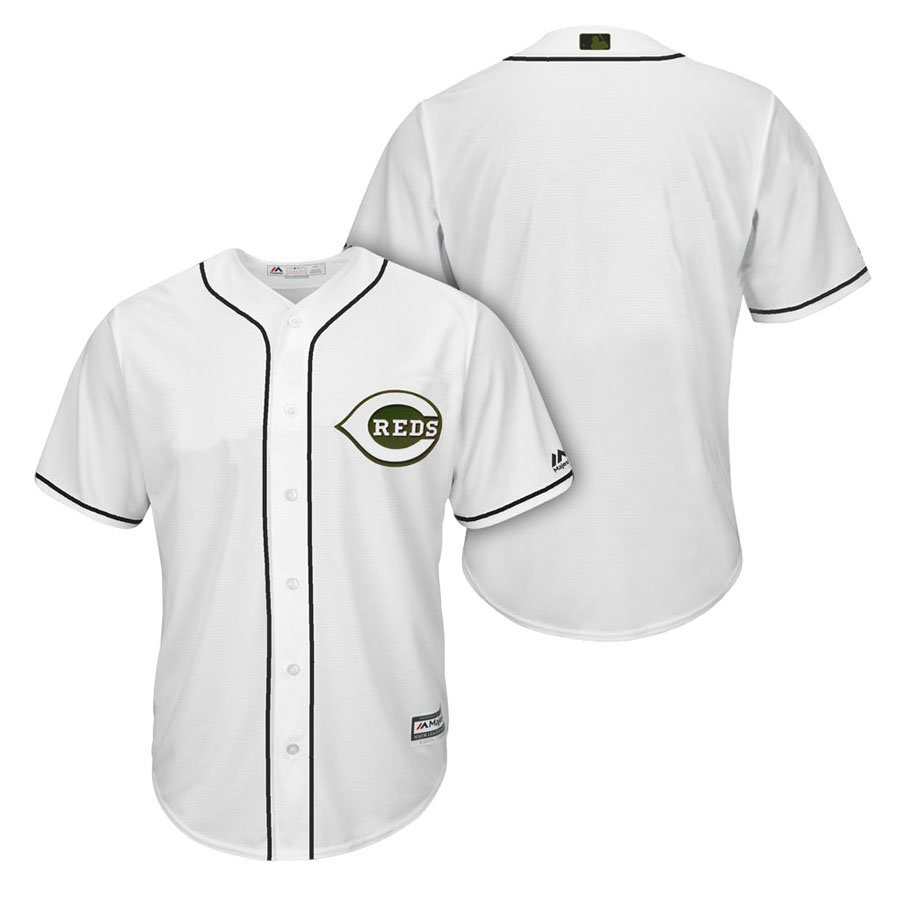 Cincinnati Reds White 2018 Alternate Cool Base Jersey