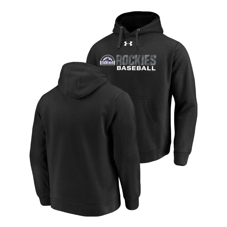 Colorado Rockies Under Armour Black Commitment Stack Hoodie Colorado Rockies Under Armour Black Commitment Stack Hoodie