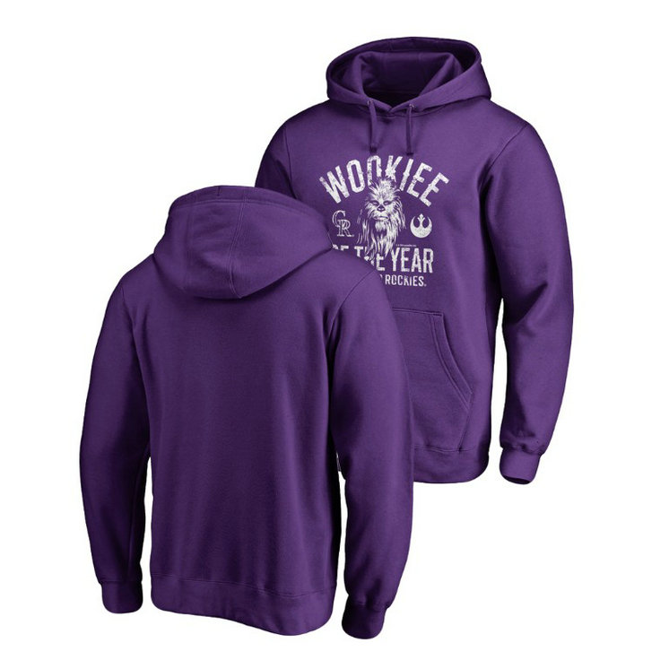 Colorado Rockies Purple Star Wars Wookiee Of The Year Hoodie Colorado Rockies Purple Star Wars Wookiee Of The Year Hoodie