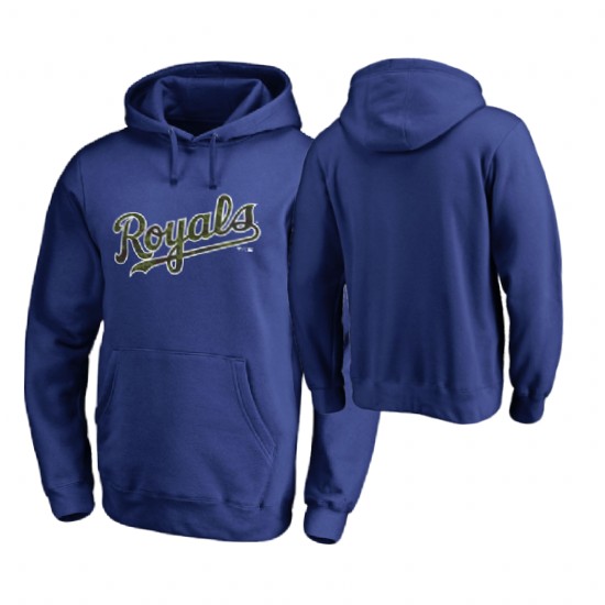 Kansas City Royals Big & Tall Royal Memorial Wordmark Hoodie Kansas City Royals Big & Tall Royal Memorial Wordmark Hoodie