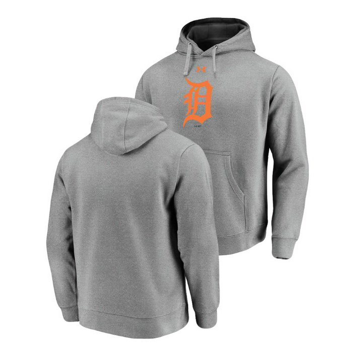Detroit Tigers Commitment Performance Heathered Gray Team Mark Hoodie Detroit Tigers Commitment Performance Heathered Gray Team Mark Hoodie