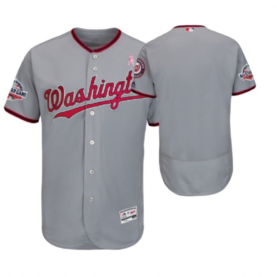Washington Nationals Gray Jersey 2018 Mother's Day Washington Nationals Gray Jersey 2018 Mother's Day