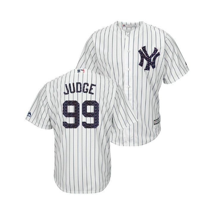 New York Yankees White #99 Aaron Judge 2018 Stars & Stripes Cool Base Jersey New York Yankees White #99 Aaron Judge 2018 Stars & Stripes Cool Base Jersey