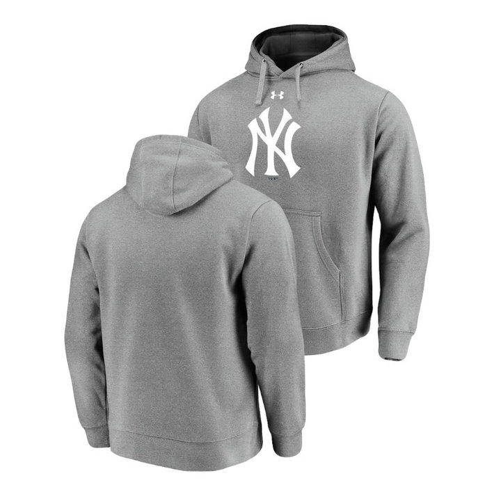 New York Yankees Commitment Performance Heathered Gray Team Mark Hoodie New York Yankees Commitment Performance Heathered Gray Team Mark Hoodie