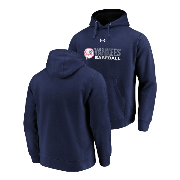 New York Yankees Under Armour Navy Commitment Stack Hoodie New York Yankees Under Armour Navy Commitment Stack Hoodie