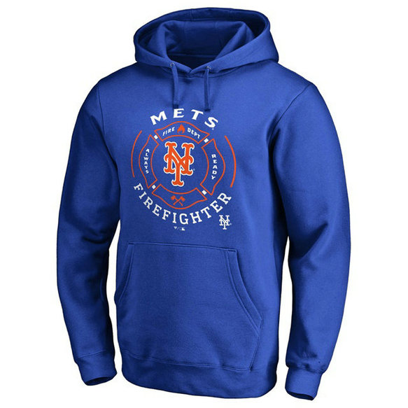 Mets Firefighter Royal Pullover Hoodie