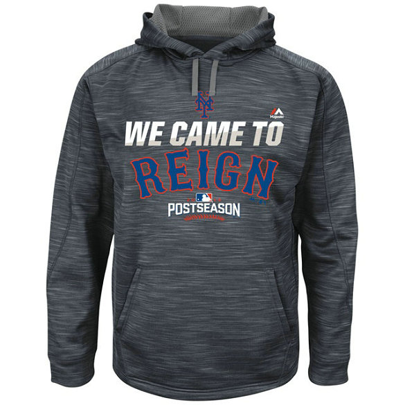 Mets Graphite 2016 Postseason Came To Reign Hoodie