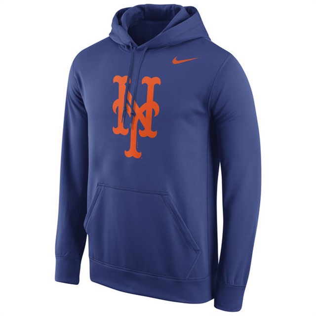 Mets Stitches Fastball Fleece Royal Pullover Hoodie
