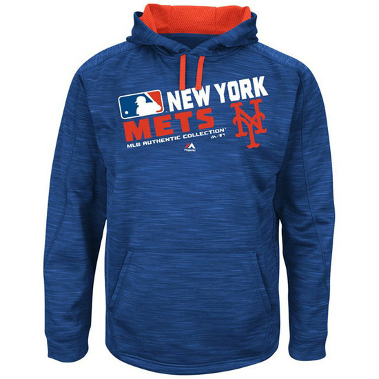 Mets Team Choice Streak Royal Authentic Collection Hoodie
