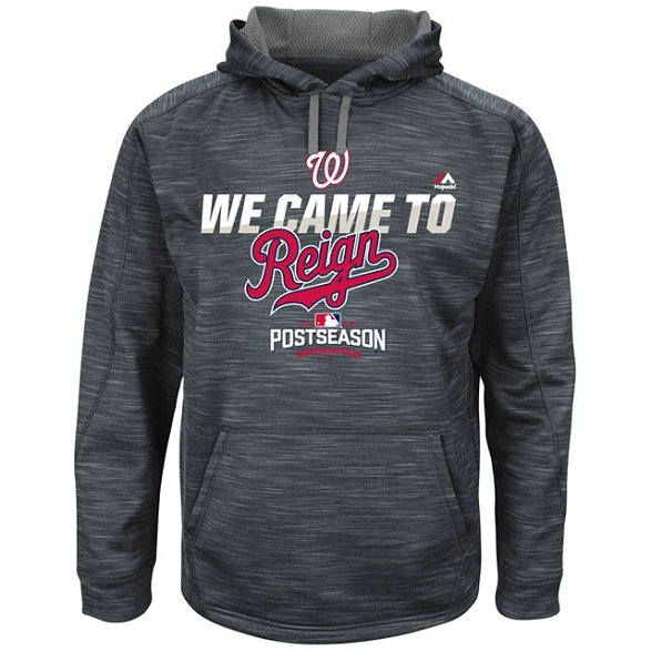 Nationals Graphite 2016 Postseason Came To Reign Hoodie