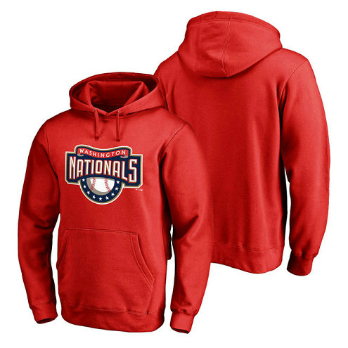 Washington Nationals Cooperstown Collection Huntington Pullover Red Hoodie