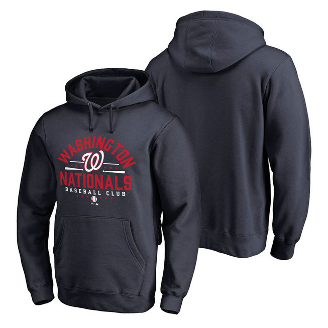 Washington Nationals Hometown Collection Nats Lockup Pullover Navy Hoodie