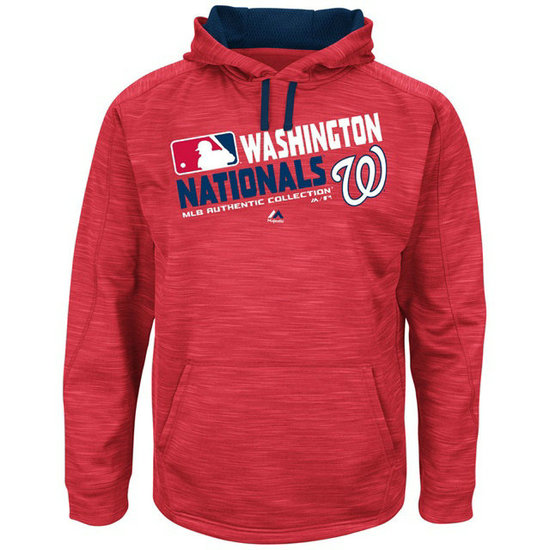 Nationals Team Choice Streak Red Authentic Collection Hoodie Nationals Team Choice Streak Red Authentic Collection Hoodie
