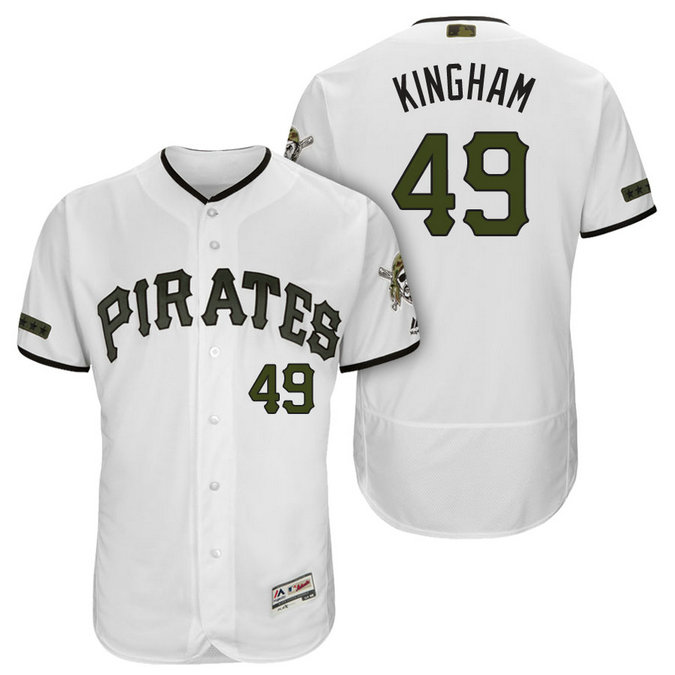 Pittsburgh Pirates #49 Nick Kingham White 2018 Home Alternate Authentic Collection Flex Base Jersey Pittsburgh Pirates #49 Nick Kingham White 2018 Home Alternate Authentic Collection Flex Base Jersey