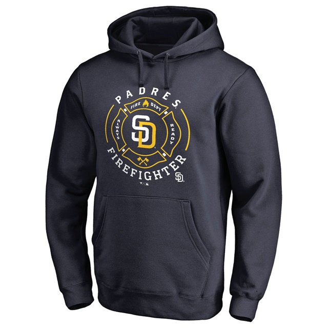 Padres Firefighter Navy Pullover Hoodie