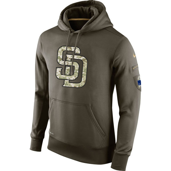 San Diego Padres Salute To Service Olive Hoodie