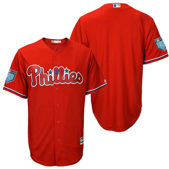 Philadelphia Phillies Scarlet 2018 Spring Training Cool Base Team Jersey Philadelphia Phillies Scarlet 2018 Spring Training Cool Base Team Jersey