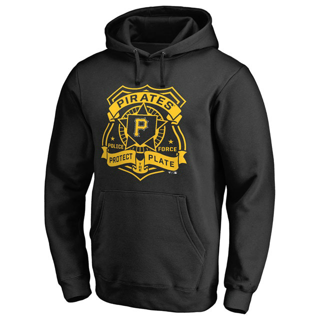 Pirates Police Badge Black Pullover Hoodie