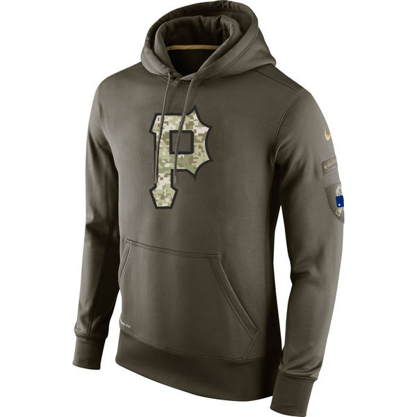 Pittsburgh Pirates Salute To Service Olive Hoodie